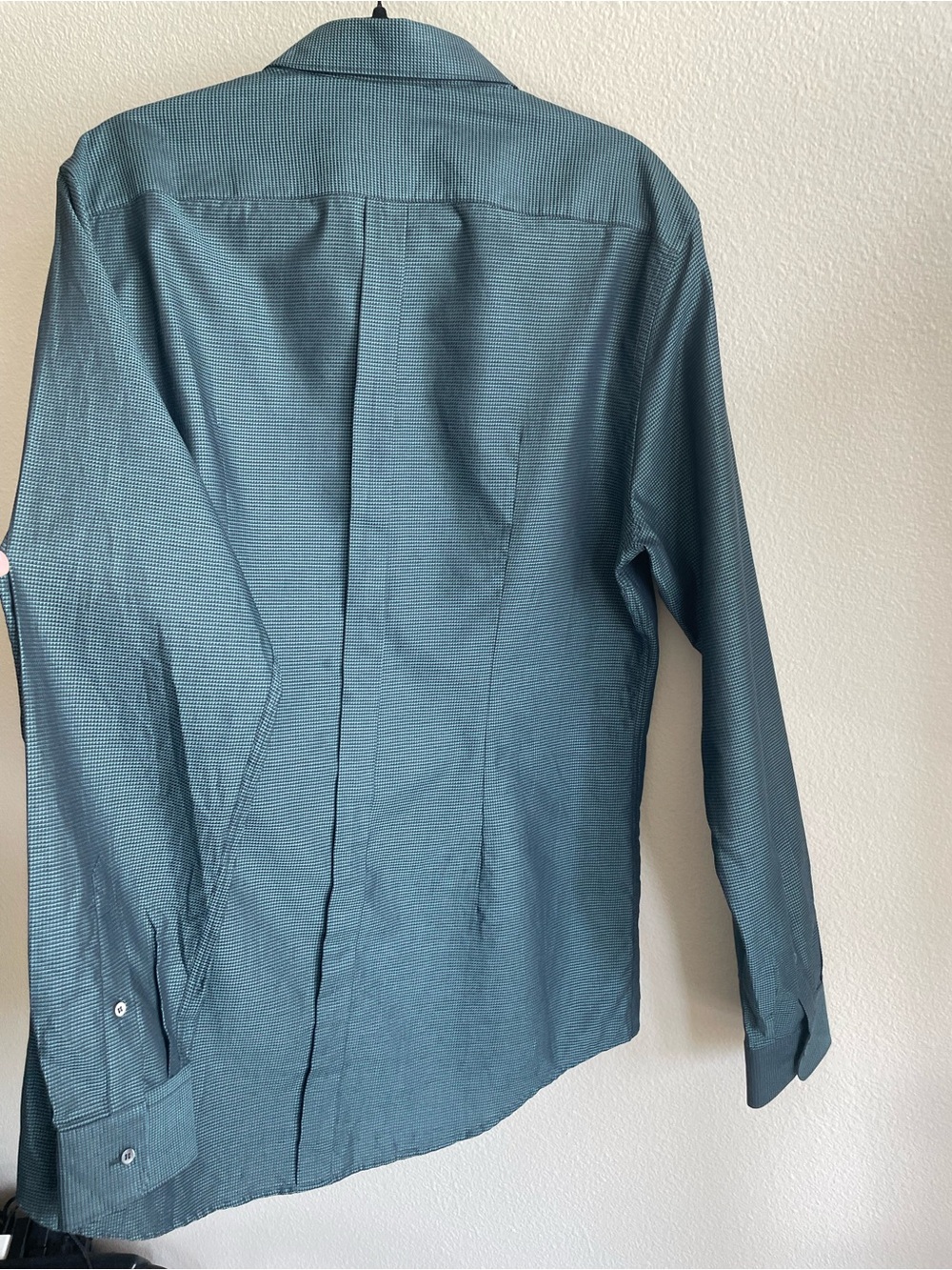 NWT Dolce & Gabbana Men's Dark Green Micro-Textured Button-Up cotton dress Shirt - Picture 9 of 13